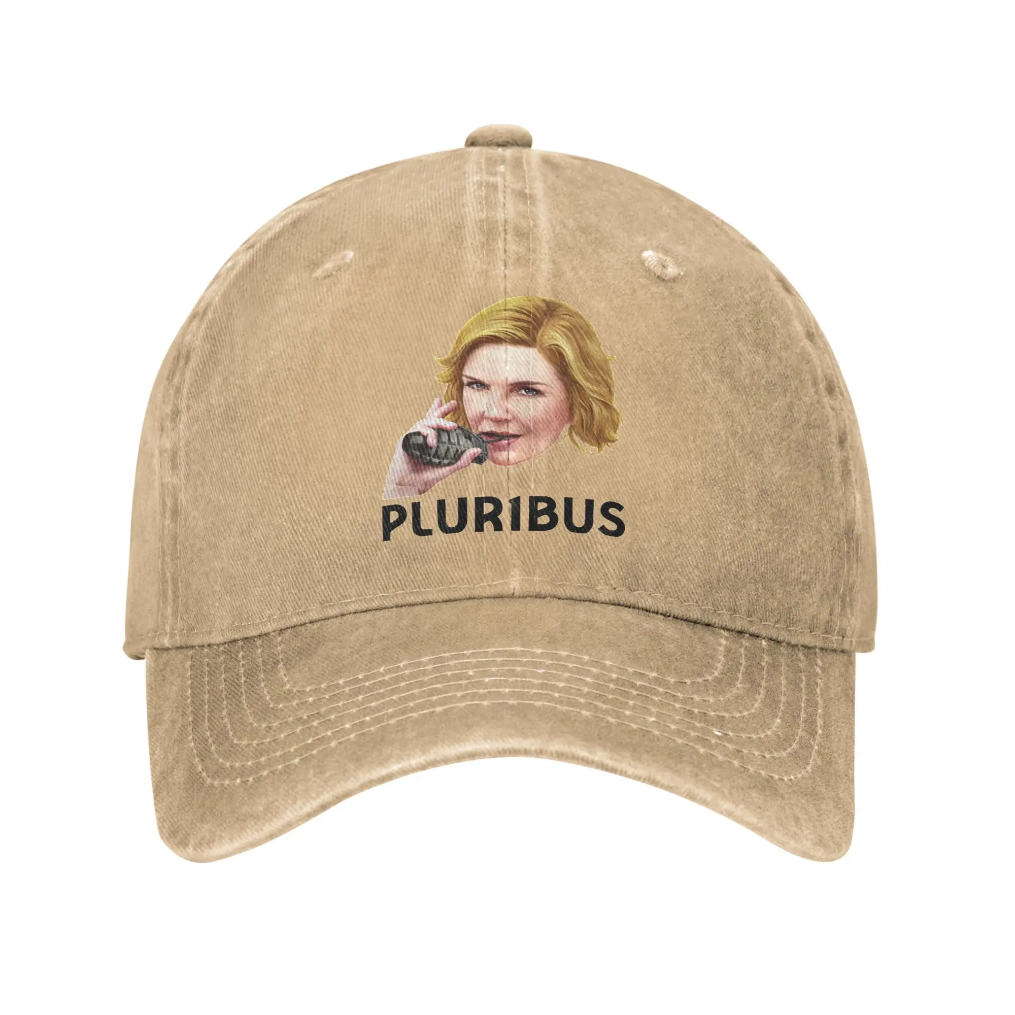 Casual Pluribus Series 2025 Movies Poster Baseball Cap Unisex Distressed Denim Washed Snapback Cap  Outdoor Workouts Caps Hat