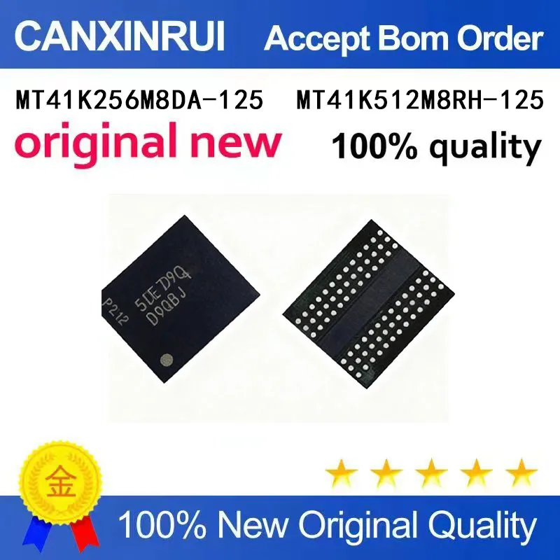 (5 Pieces) MT41K256M8DA-125:M D9PFJ MT41K512M8RH-125:E D9QBJ D9Q8J