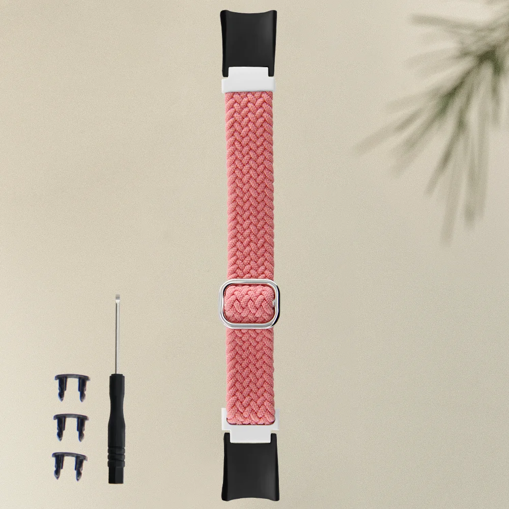 

Return Braided Slide Buckle Strap For Honor Band 4/5 Quick Release Skin-friendly Nylon Replacement Sport Smartwatch Band Unisex