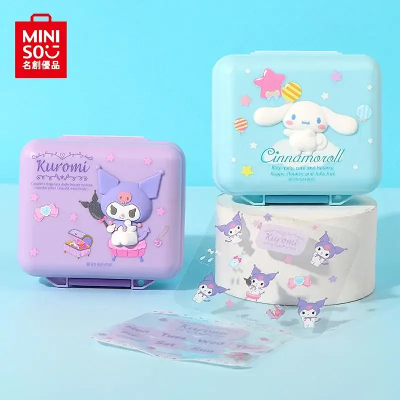 

Sanrio Kuromi Storage Box Cinnamoroll One Week Kawaii Pill Box Anime Cartoon Cute Portable Sealed Moisture-Proof Kuromi Box