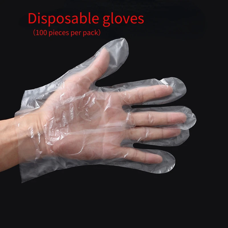 

Disposable gloves, food grade thickened, transparent, beauty and hairdressing gloves, catering, takeout, baking