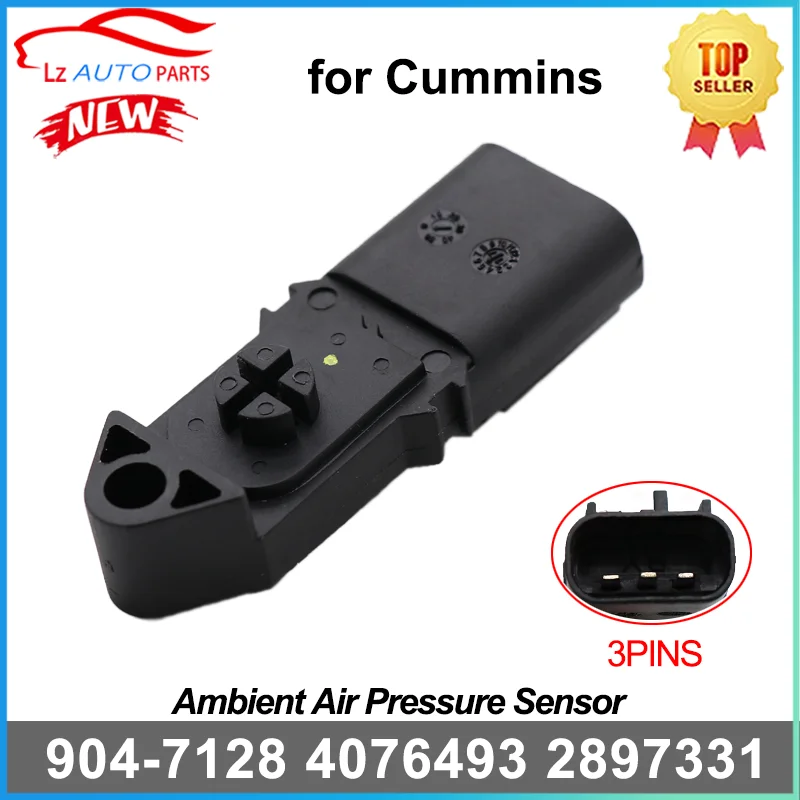 904-7128 Ambient Air Pressure Sensor 2897331 A2C86289900 4076493 5WK9684 for Cummins 4ISBE 6ISBE ISF2.8 3.8 QSB QSL ISX QSX