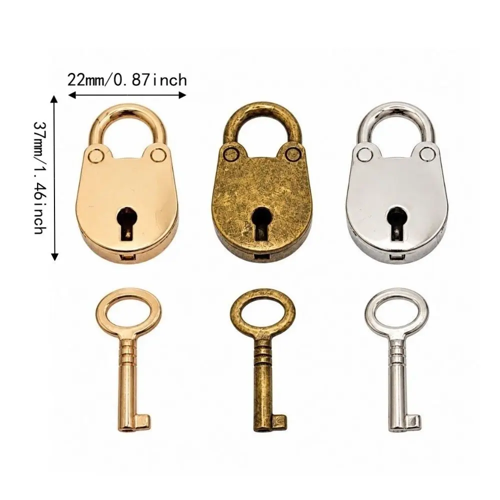 6 Pcs Charming Zinc Alloy Mini Bear Padlocks Archaized Design Lock Body Vintage Padlocks Case Padlocks For Family