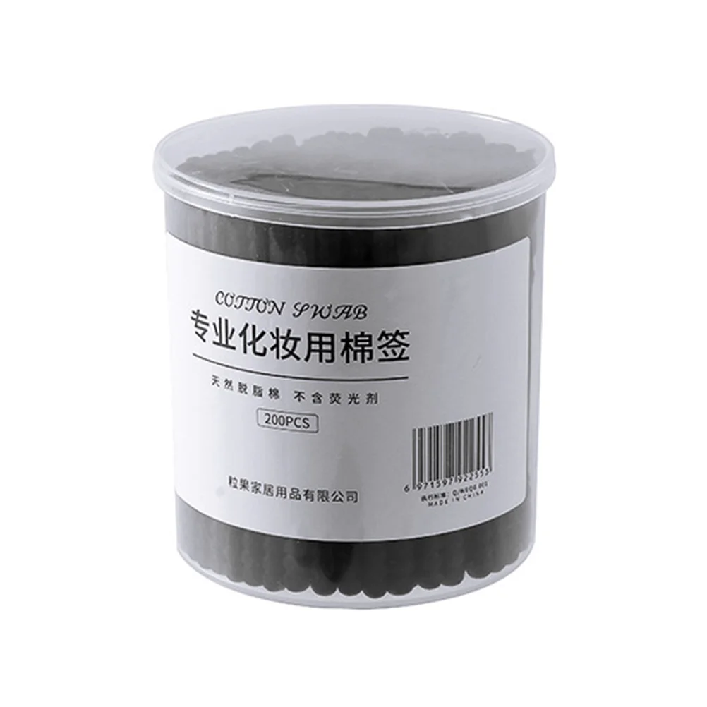 2 علبة من سدادات الأذن القطنية، مسحات خشبية لمكياج الطفل