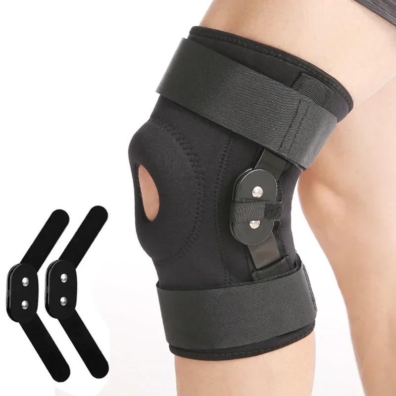 

1PC Adjustable Hinged Knee Brace Knee Support Wrap for Meniscus Tear Patellar Tendon Support Pain Relief Strains Sprains etc