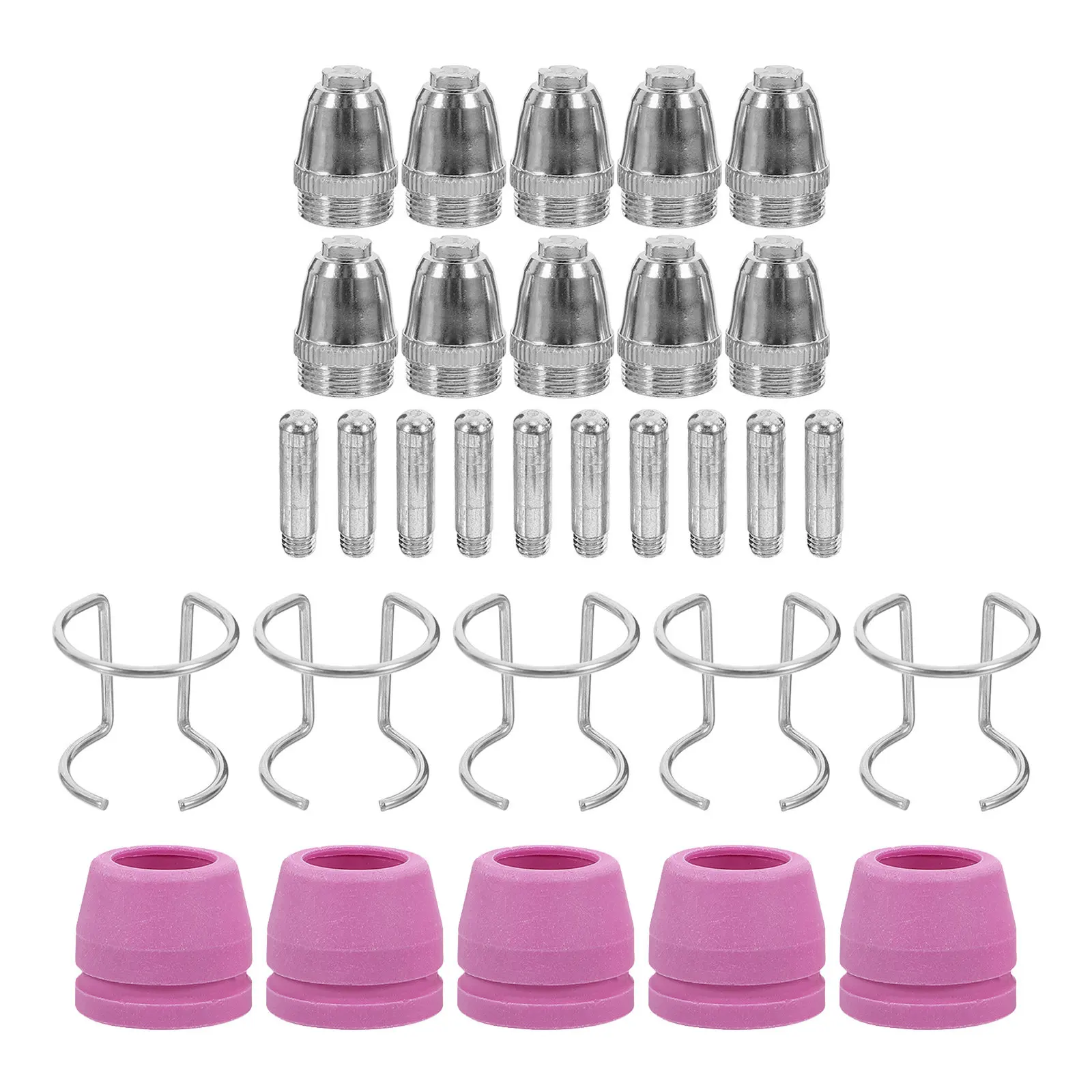 1Set Plasma Cutting Accessories Consumables Protective Cover Bracket Nozzle Kit for Plasma Cutter Parts Efficient Long-Lasting