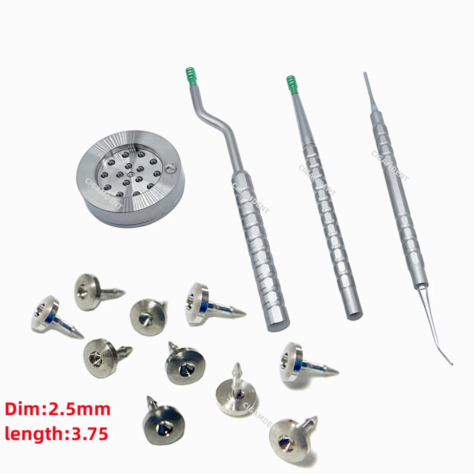 Dental Bone Tack Titanium Pins Holder Membrane Fixation Stabilization Pin Handle GBR Applicator Nails Dispenser