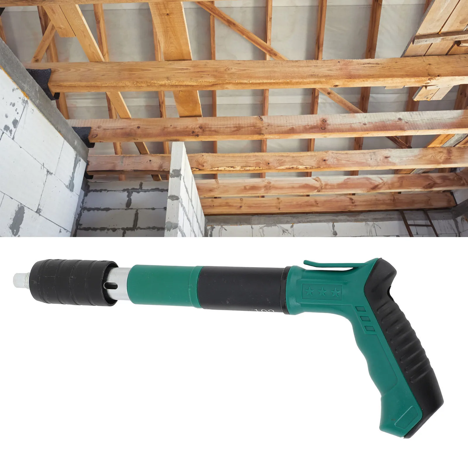 

Nail Wall Fastening Tool ABS Stainless Steel and Iron Efficient Secure Fixing Multi Purpose Nailer Tool for Woodworking
