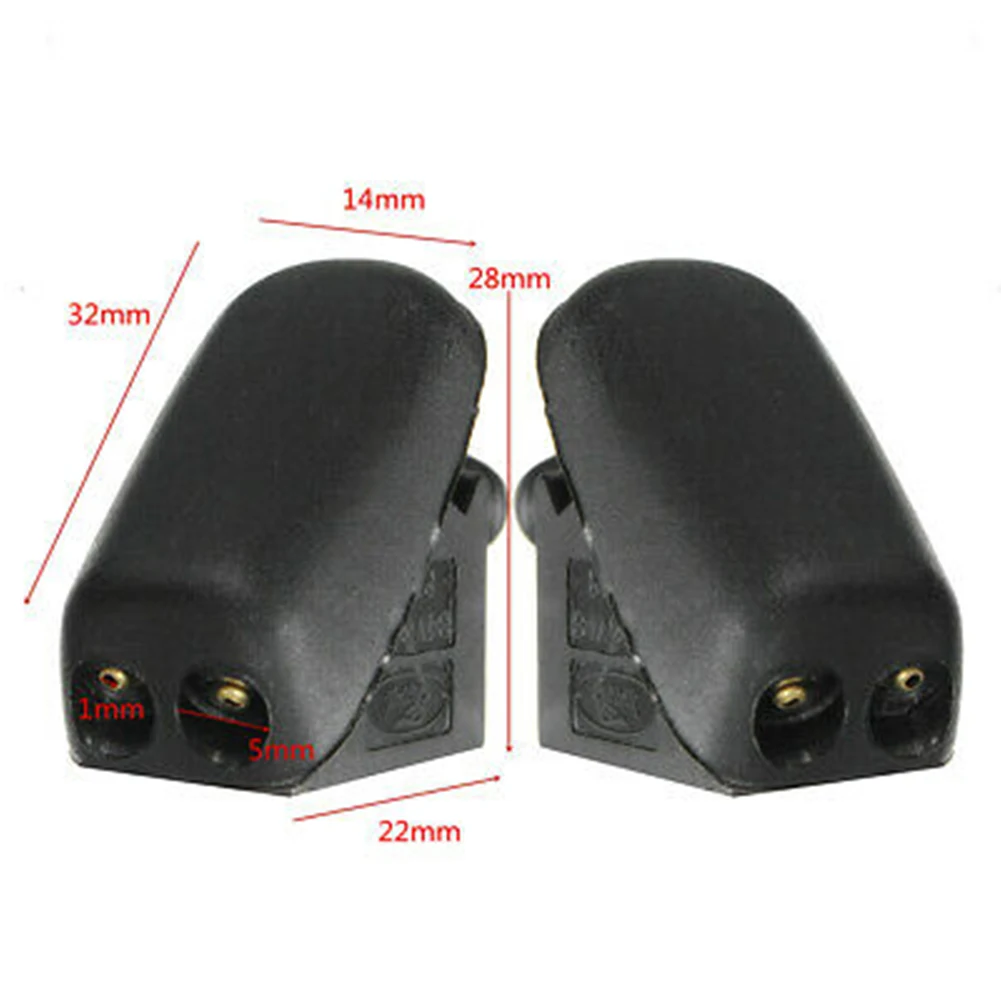 For Car Washer Nozzle Replacement Windshield 1Pieces 2PCS Accessories Black For 61667146377 Non Heated For R50 R52