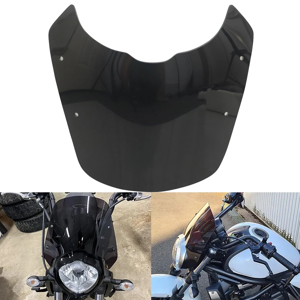 Motorcycle Headlight Windshield Wind Deflector Windscreen Bracket Fit For Kawasaki VN650 VN650s EN650 2015-2019 2020 2021 2022