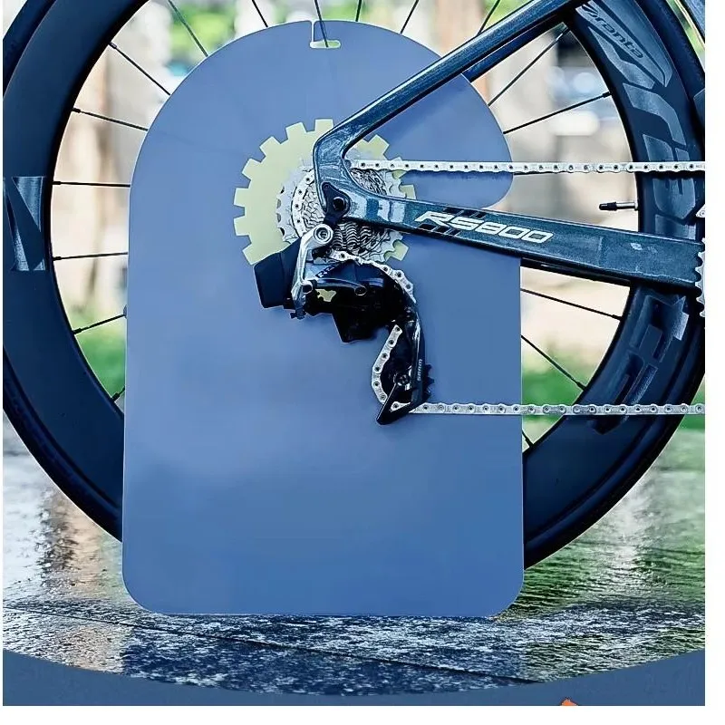Protector de Líquido Lubricante para Cadena de Bicicleta, Cubierta de Rotor de Freno de Disco de PVC para Reparación y Mantenimiento de Bicicletas de Montaña y Carretera