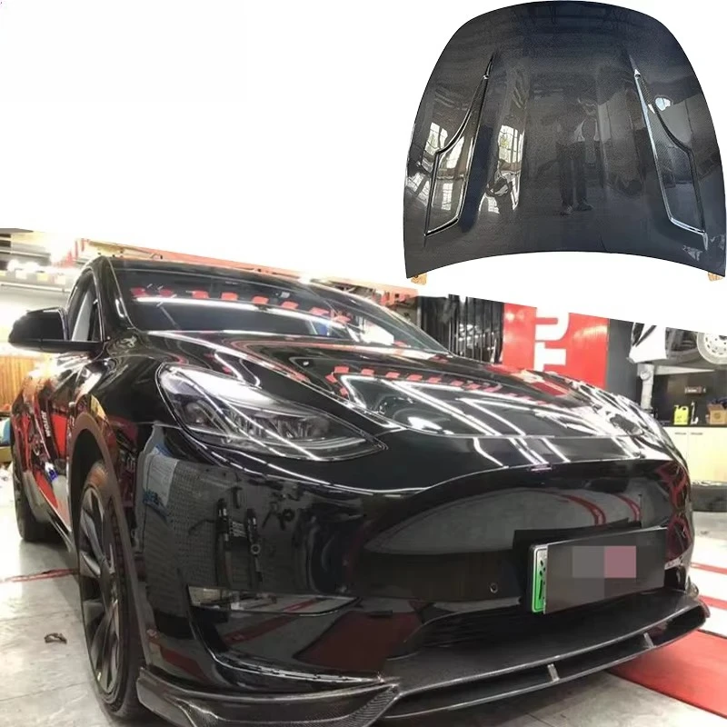 Model Y OEM  Carbon Fiber Engine Bonnet Engine Vented Hood Engine Cover for  MODEL Y