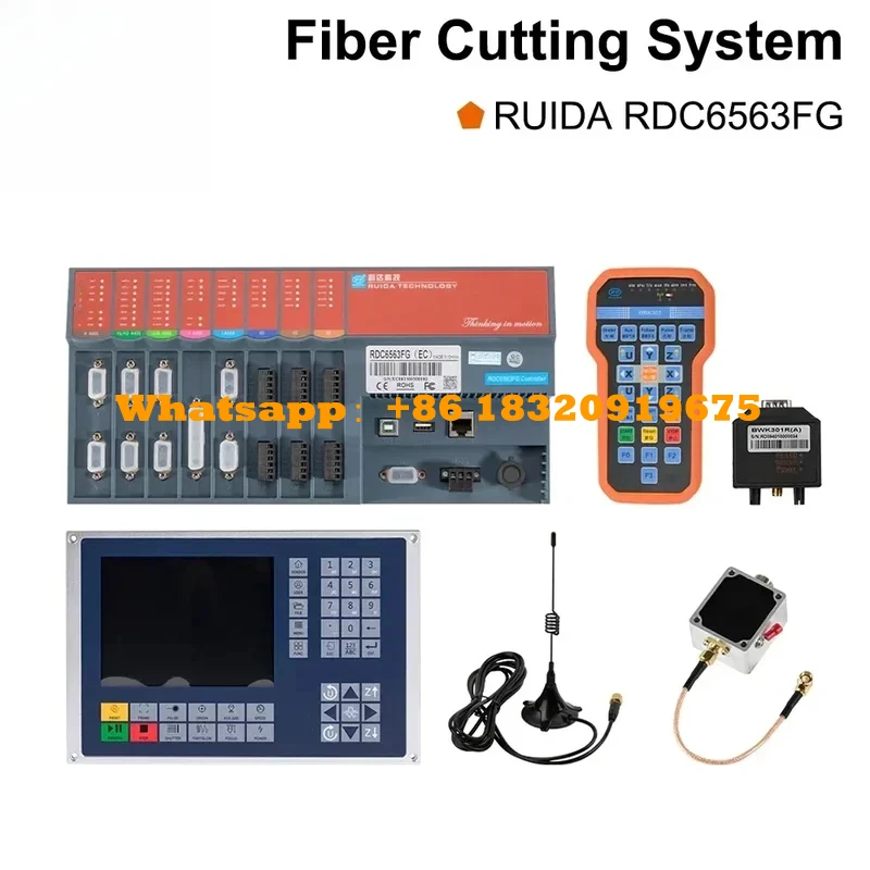 

CNC Fiber Laser Controller Ruida RDC6563F Auto-calibration Three Axis Control for 1064nm Fiber Cutting Machine