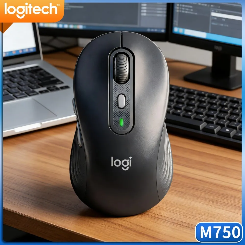 M750 Bluetooth Silent Mouse Quiet Click Buttons Smartwheel Scrolling Recycled Eco Build Pad Practical Pick Tool