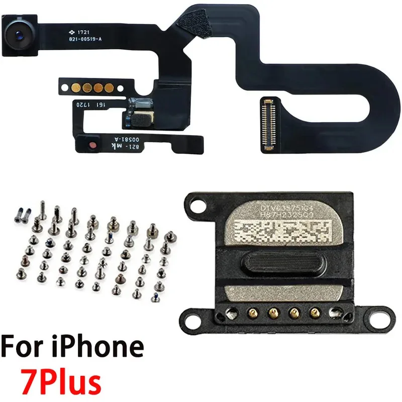 آيفون 7 7Plus 8G 8 Plus كاميرا أمامية فليكس سماعة الأذن قطعة مكبر صوت مع مجموعة كاملة من البراغي #2