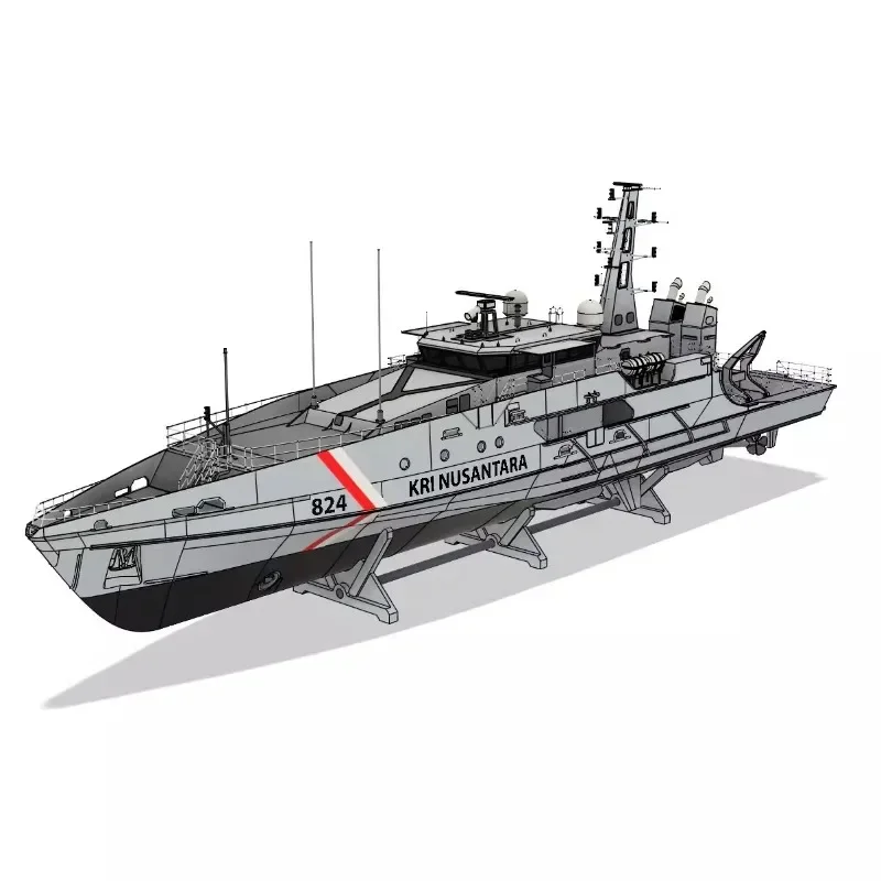 3D printing simulation patrol boat