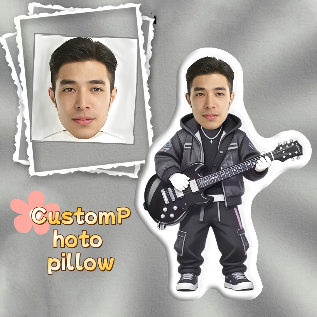 DIY Creative Facial Customization Cute Pillow Handsome Gift for Favorite People, Couple's Birthday Commemoration Gift, Valentine