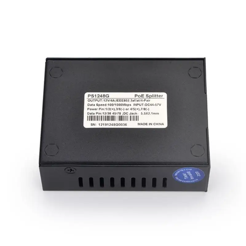 Bộ chia Y1UB POE 10/100/1000Mbps, DC48W POE DECEATOR cho hệ thống bảo mật Hộp kim loại Metal Metal-Năng khuếch đại POE POE