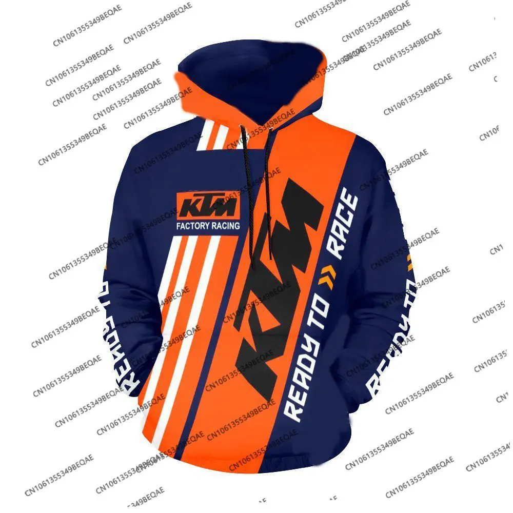 2025 KTM دراجة نارية مقنعين البلوز الرجال ثلاثية الأبعاد مطبوعة سباق قميص طويل الأكمام ملابس رياضية في الهواء الطلق الدراجات الملابس هوديس