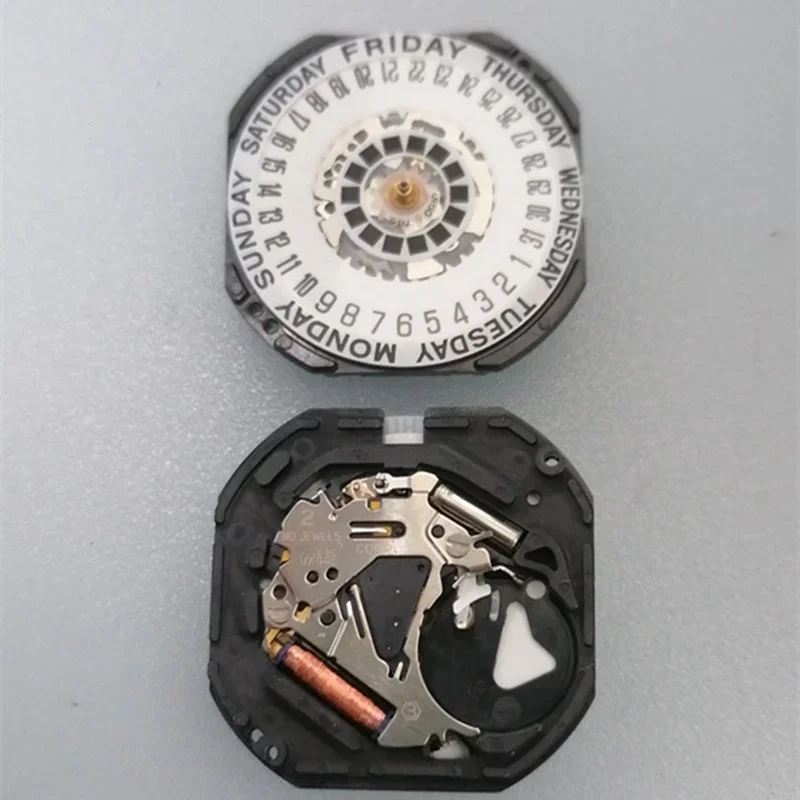 حركة VX44 أصلية من سلسلة تقويم epson VX مقاس VX44E: 11 1/2 بوصة 3 أيدي/عرض دائري للنهار/التاريخ