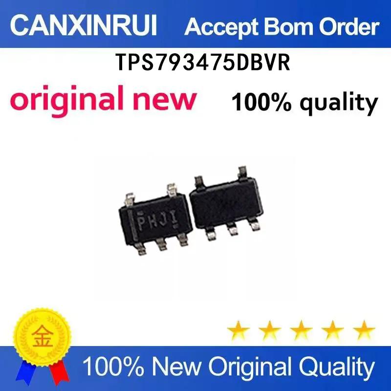 (5-100 Pieces) Brand new original TPS793475DBVR silk screen PHJI SOT23-5 spot chip IC