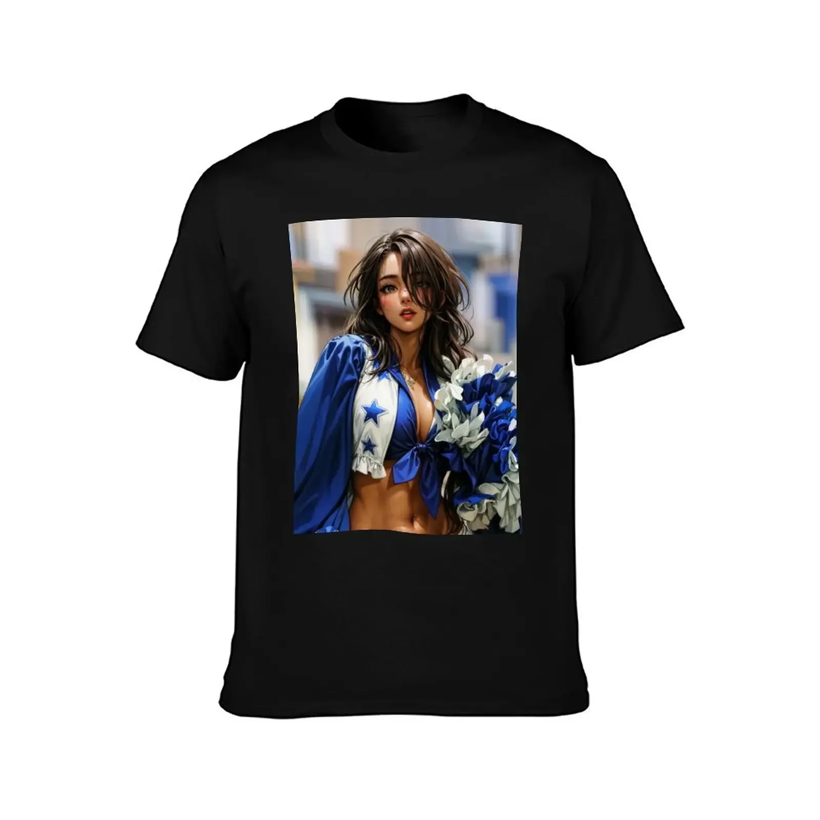 Anime PinUp Girl: Syun Kamakado 039 (undercover as a hot cheerleader) T-Shirt quick drying t shirts men