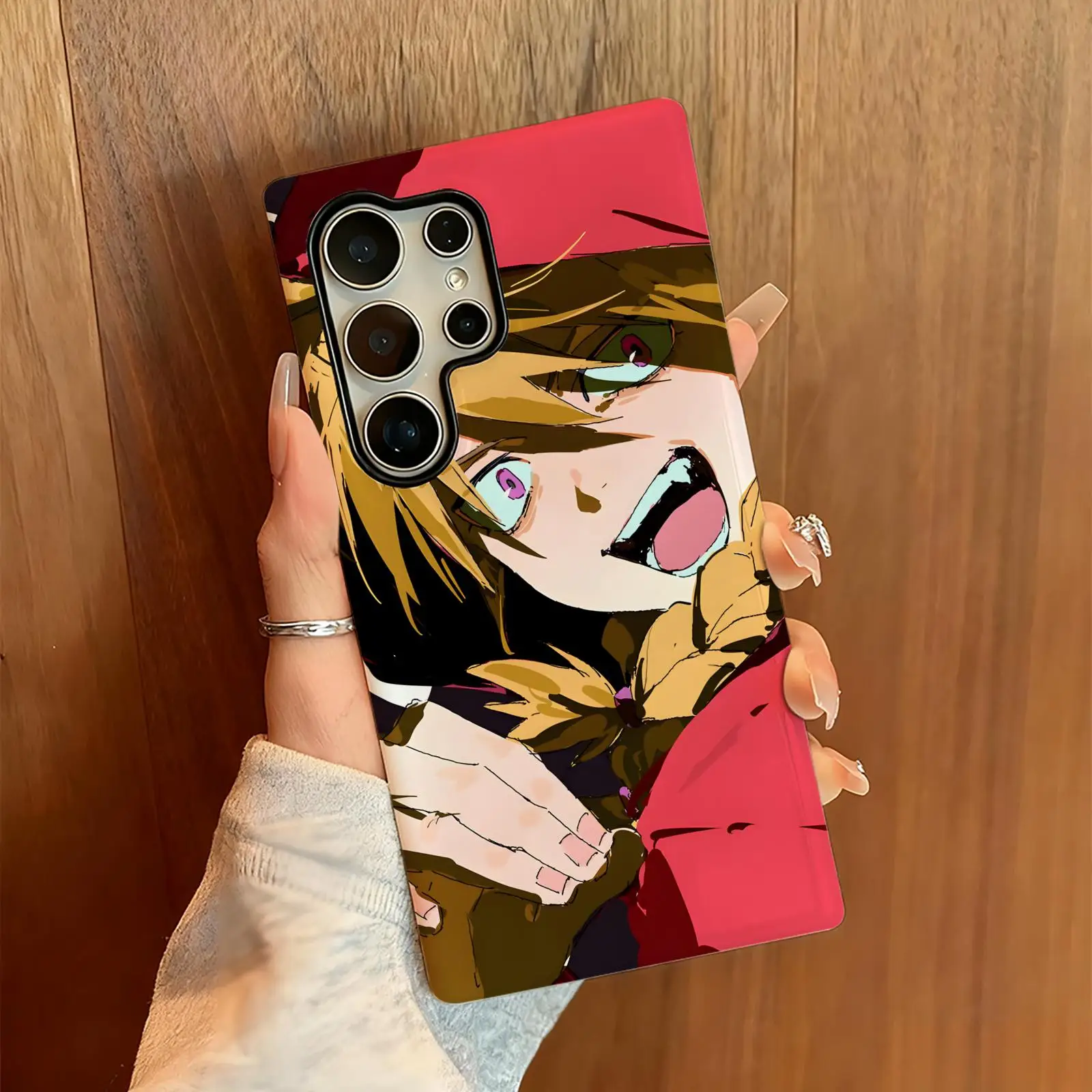 Phone Case For Samsung Galaxy S26 25 S24 S23 S22 S21 Ultra Glossy Film Phone Case DAEMONS OF THESHADOW REALM view 4