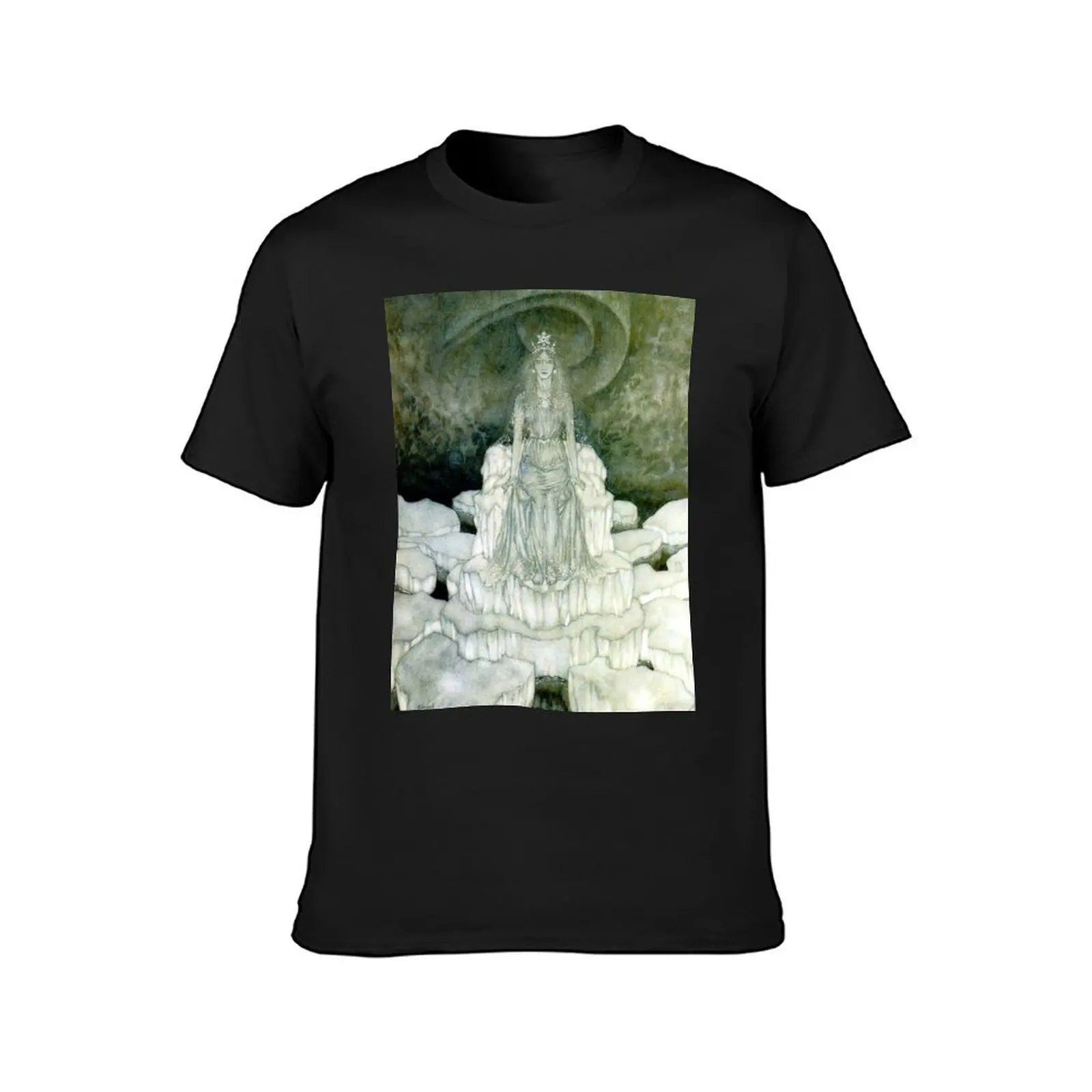 The Snow Queen on her Throne - Edmund Dulac T-Shirt tops cute clothes Men's t-shirts