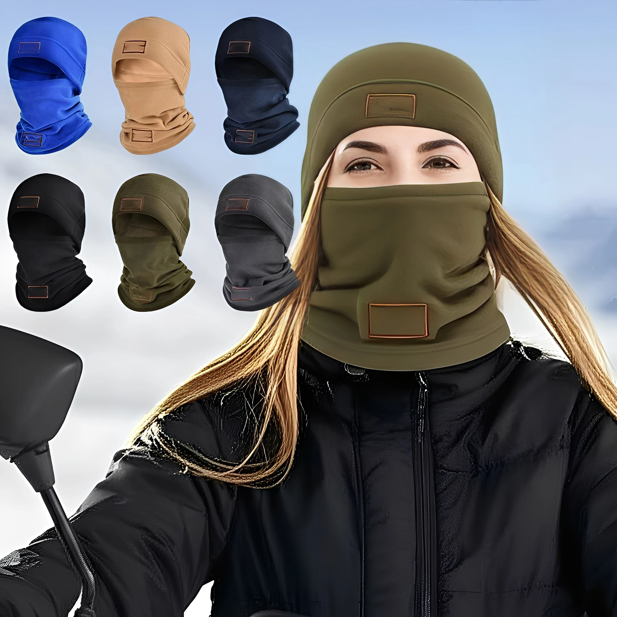 

Winter Warm Polar Coral Fleece Balaclava Men Face Mask Neck Warmer Beanies Thermal Head Cover Tactical Military Sports Scarf Ski