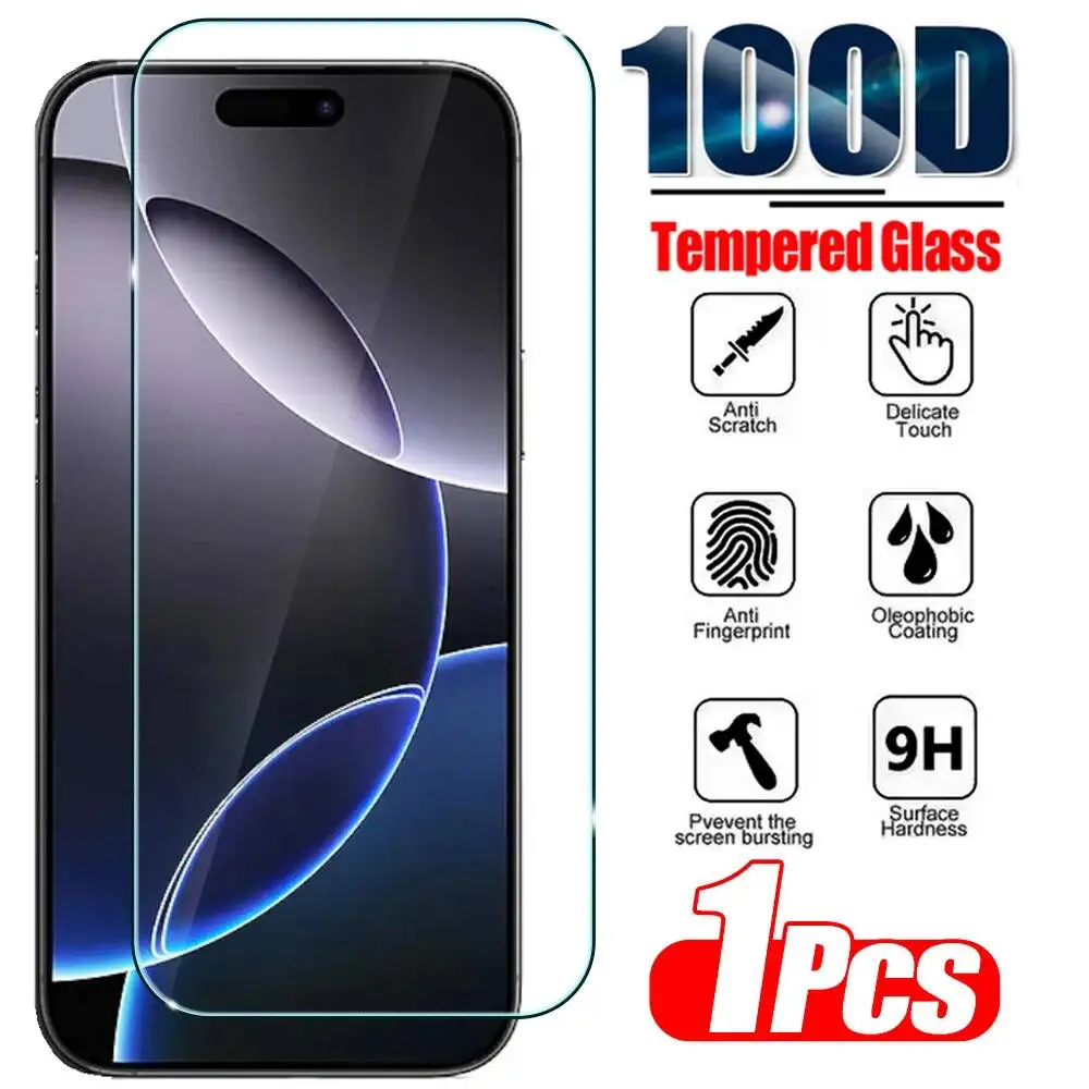 

1Pcs HD Screen Protector 11 Pro 14 15 16 12 13 Mini Tempered Film For Iphone XR X Xs Max 7 8 6S Plus Glass