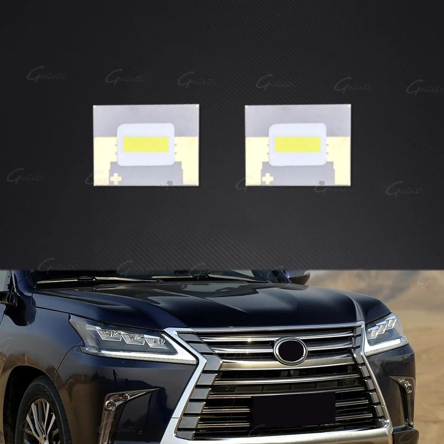 Fit For Lexus LX570 2016 2017 2018 2019 Brand New Chip Board Daytime Running Light Guide Strip Circuit Board Light Source Board