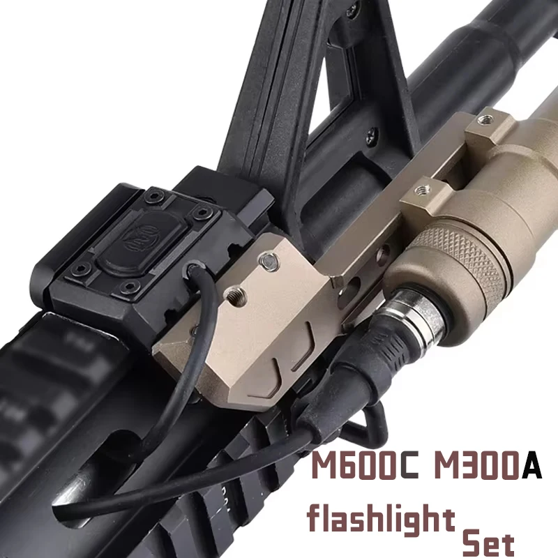 Wadsn Hot Selling Surefir M600C M300A Flashlight Metal High Lumens Unit Mount HotBotton Base Fit 20MM Rail Airsoft accessary