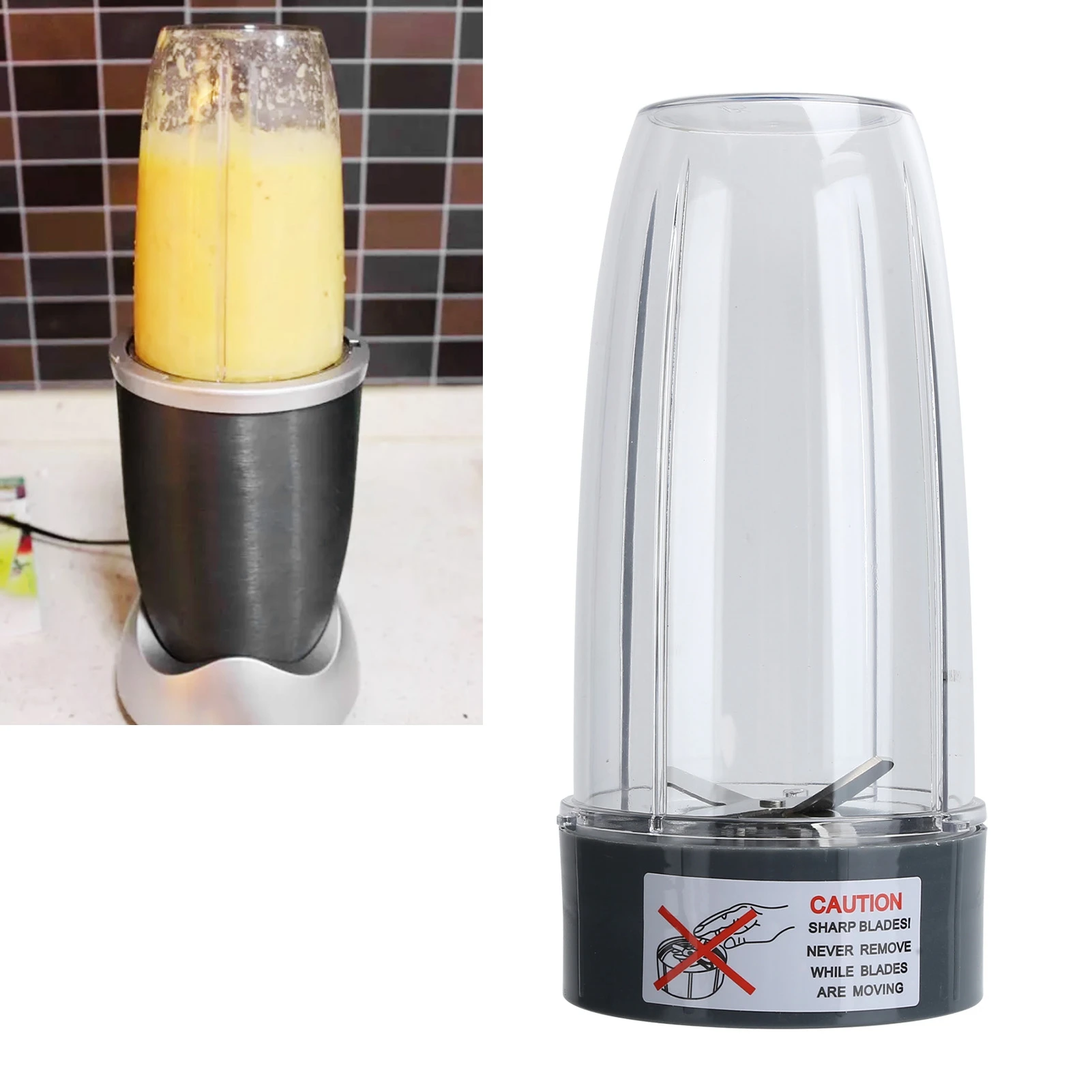 32OZ Juicer Cup with Extractor Cross Blade Fit for 600W 900W Blender Replacement Parts