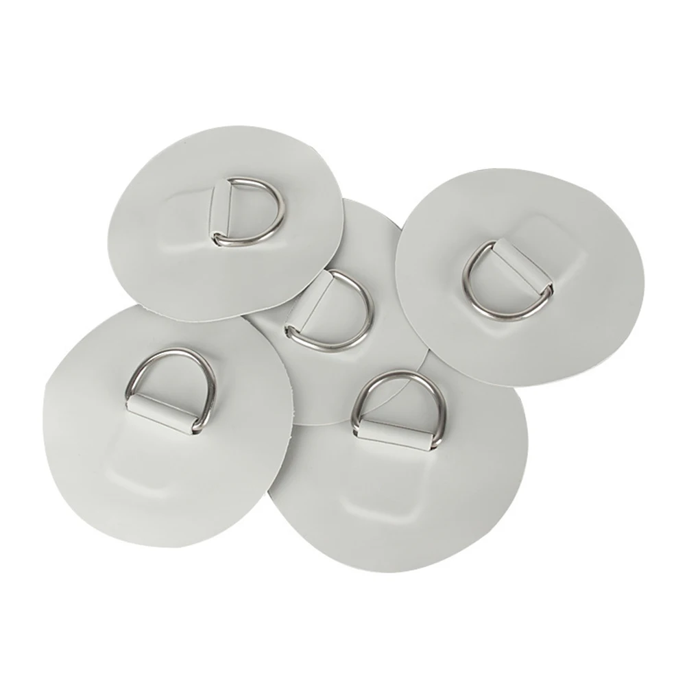 

2 pcs StainlessSteel D-ring for Canoe Boat Lightweight Durable Patch Suitable RoofRacks Trailers Tarpaulin Kayaks Caravans