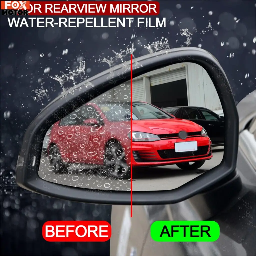 Anti Fog Rainproof Rearview Mirror Film Glass Vinyl For VW Golf 7 Mk7 2013 - 2018 2019 Outer Cover Visor Car Sticker Accessories