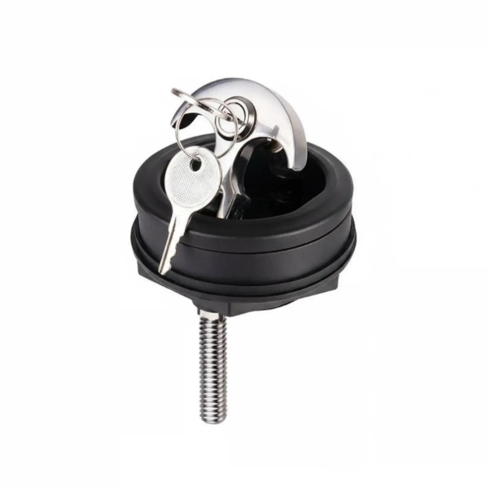Round Boat Deck Latch Lock Flush T Handle 360 Rotating Rod Marine Hardware for Hatch Compartment Door