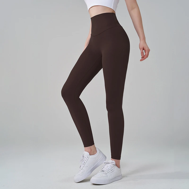 TRY TO BN New 46 Color Yoga Pants Sports Leggings Women Fitness Nylon High Waist Leggings Workout Trousers Training Gym Clothing