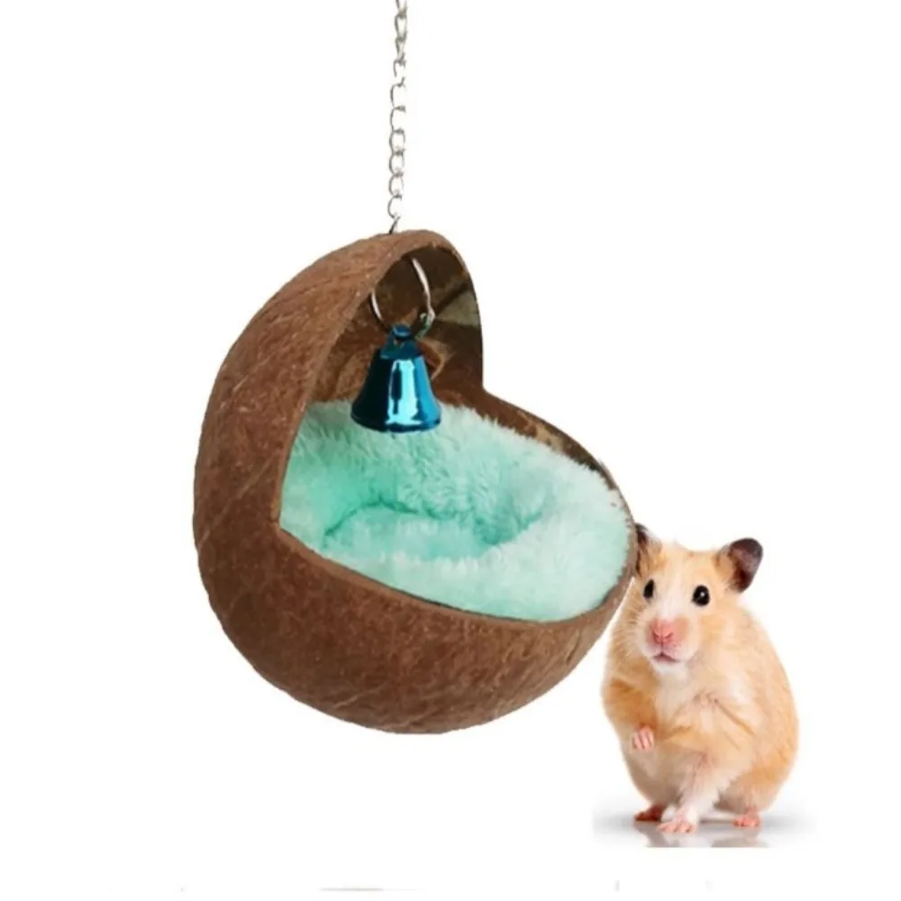 Coconut Husk Pet Coconut Shell Nest Spherical Warm Warm Sleeping Quarters Smooth Surface Wear Resistant Parrot Bird's Nest