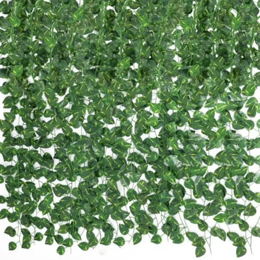 

72 Pack 474Feet Fake Vines with Leaves for Bedroom Decoration Ivy Garland Fake Ivy Leaves Artificial Greenery Garlands Hanging