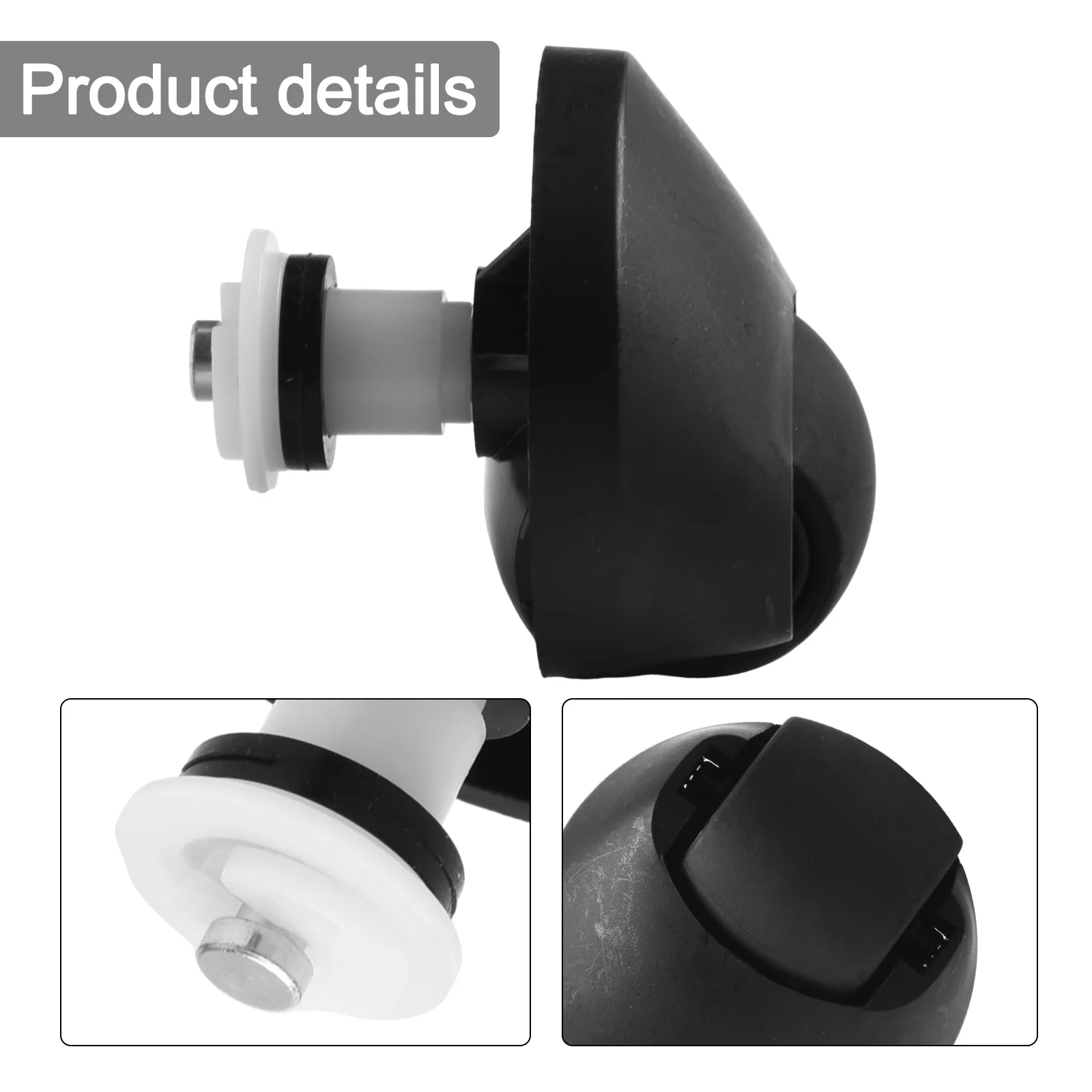 L10s Pro Accessories Black Replacement Wheel High-Quality Materials Versatile Compatibility Household Cleaning