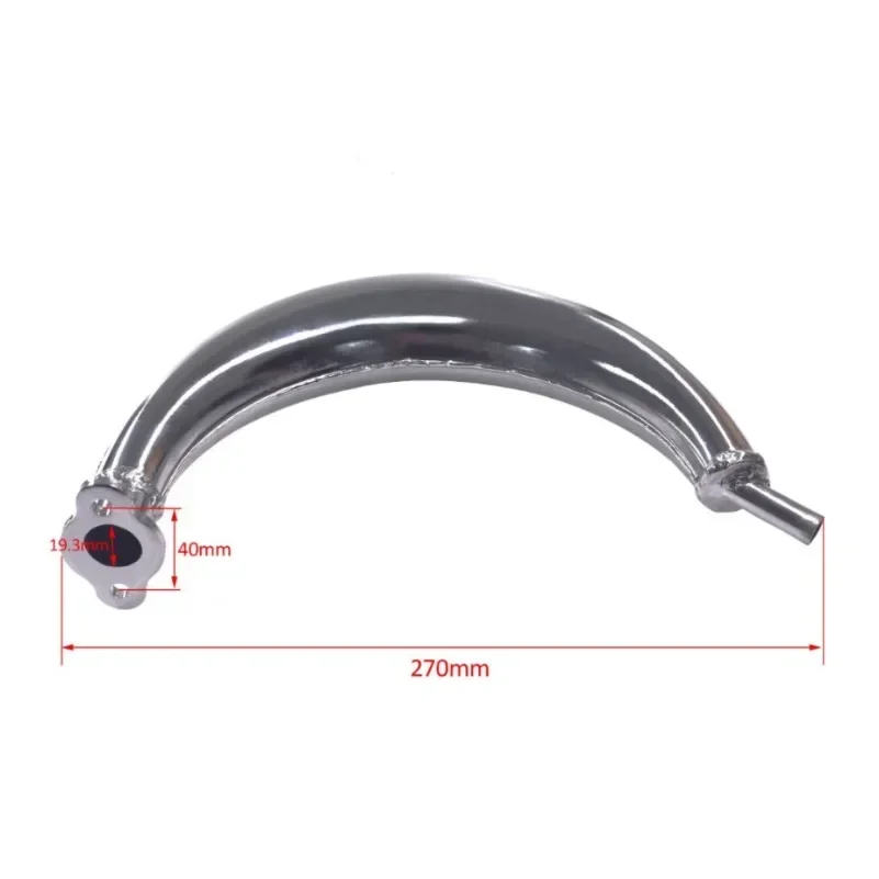 NEW Bicycle Banana Muffler Exhaust Mini Motor Exhaust Muffle Stovepipe Fits 49cc 60cc 66cc 80cc Motorized Bike 2-Stroke Engine