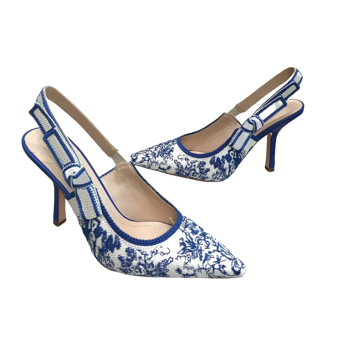 Top Quality Luxury Womens Sandal Casual Lace Flat Fashion Embroidered Muller Shoes Designer Silk Leather Soled High Heel