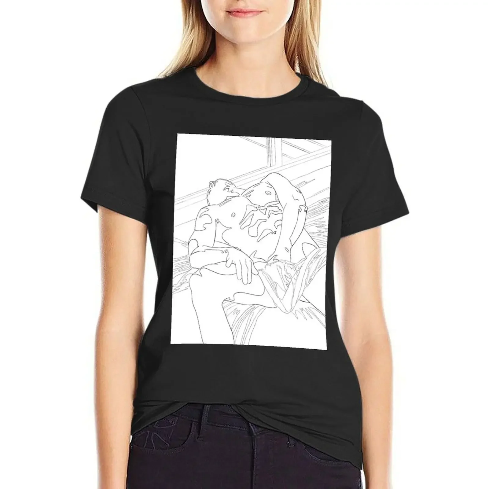 

I＊m Hard T-Shirt plus size tops tops anime clothes black t-shirts for Women