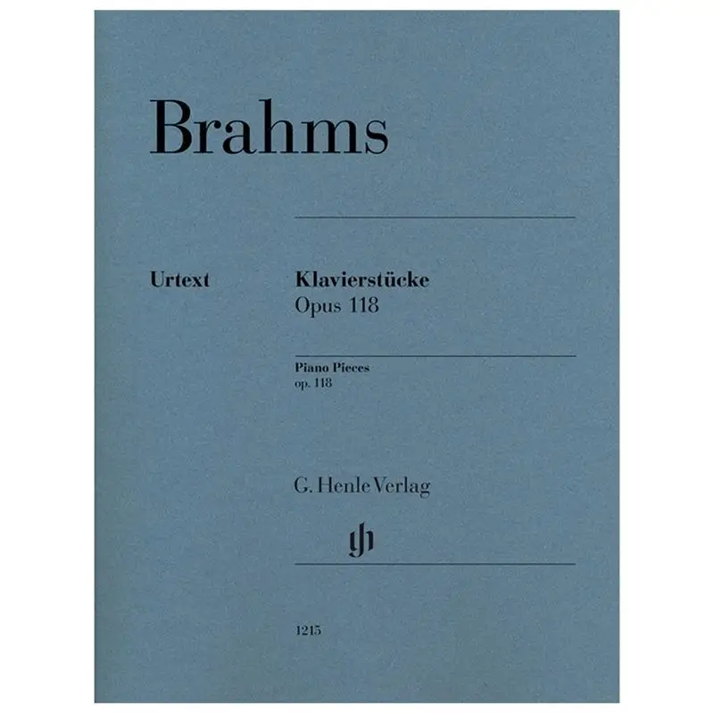 

HN1215 Brahms Piano Pieces Op 118 Eich Katrin G Henle Verlag 9790201812151 Книга