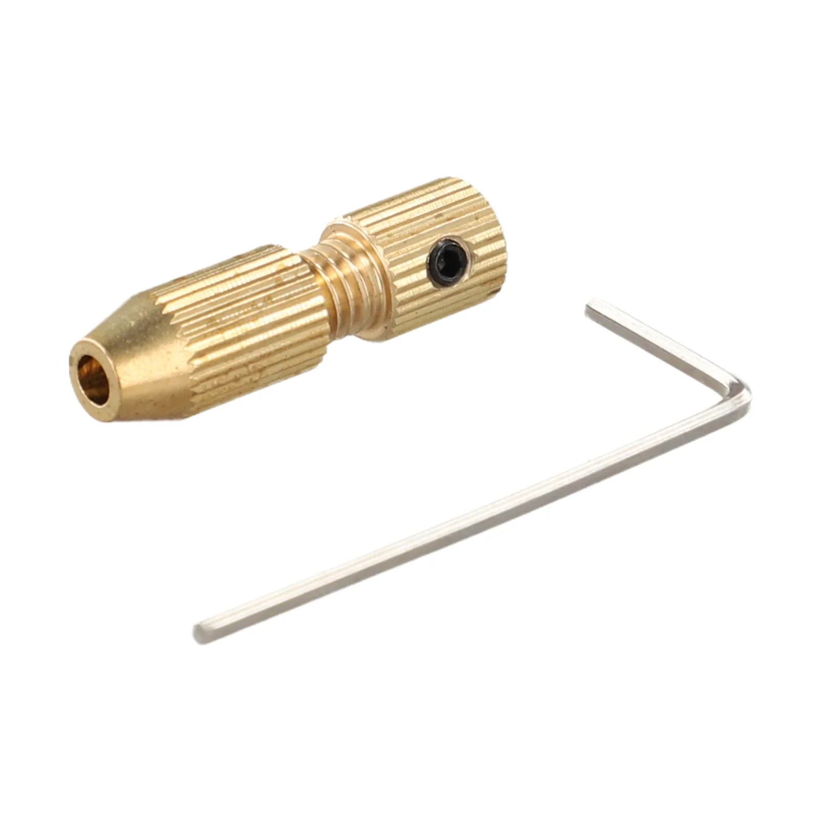 Factory Drill Chuck 2.0mm Shaft Hole Brass Fixture DrillChuck Gold Small Collet Adapter Motor Shaft Clamp Brand New