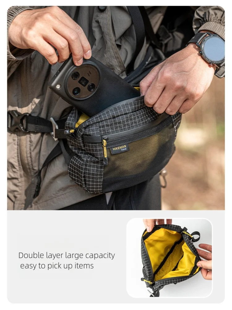 

Outdoor Sports Waist Pack - Heavy-Duty Nylon Waterproof Waist Bag for Cycling, Running, Camping & Hiking (Accessory Pouch)