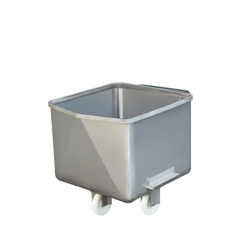 

Export Professional Stainless Steel Food Trolley / Meat Food Skip Car