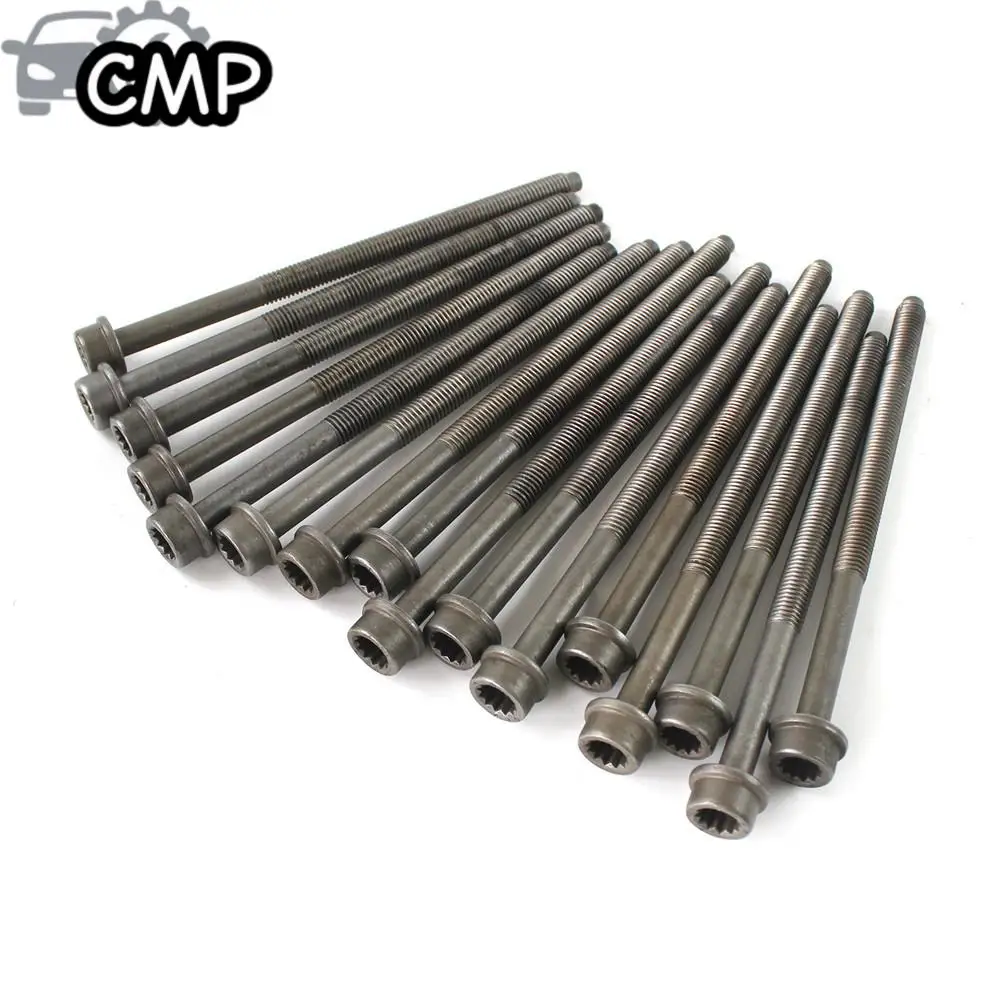 

16pcs/lot 06E103385 Engine Cylinder Head Bolt Set Fit For 09-12 Audi Volkswagen Q7 Touareg 3.0L V6 DOHC TC Engine Head Bolt Set