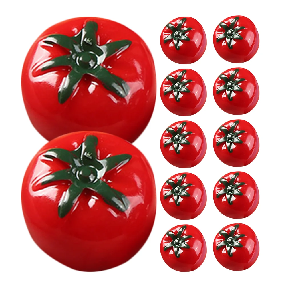 20 Pcs Simulated Tomato Model Fake Fruits Miniature Tomatoe Decorations Miniatures Artificial Prop