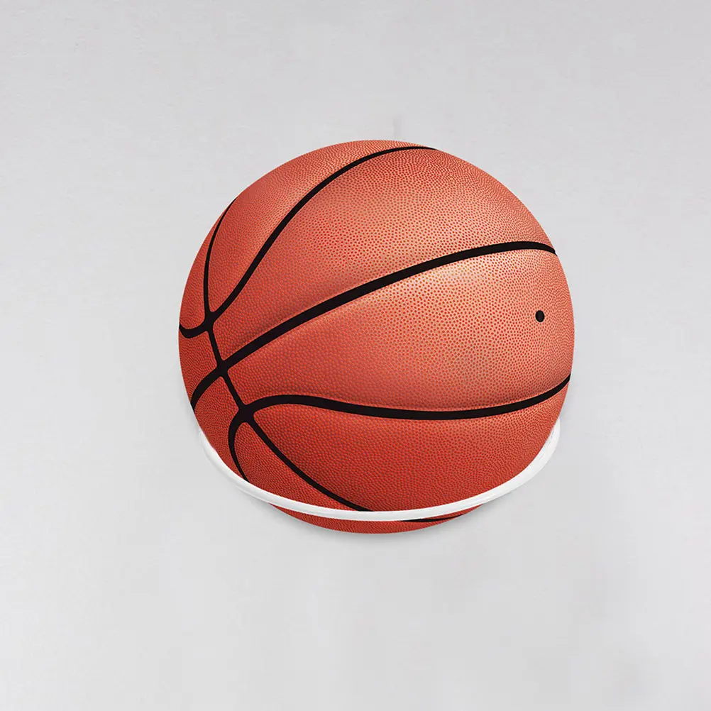 5Pcs Ball Holder Wall Mount Sturdy Iron Basketball Football Soccer Display Rack Multipurpose Sports Ball Stand Household Storage